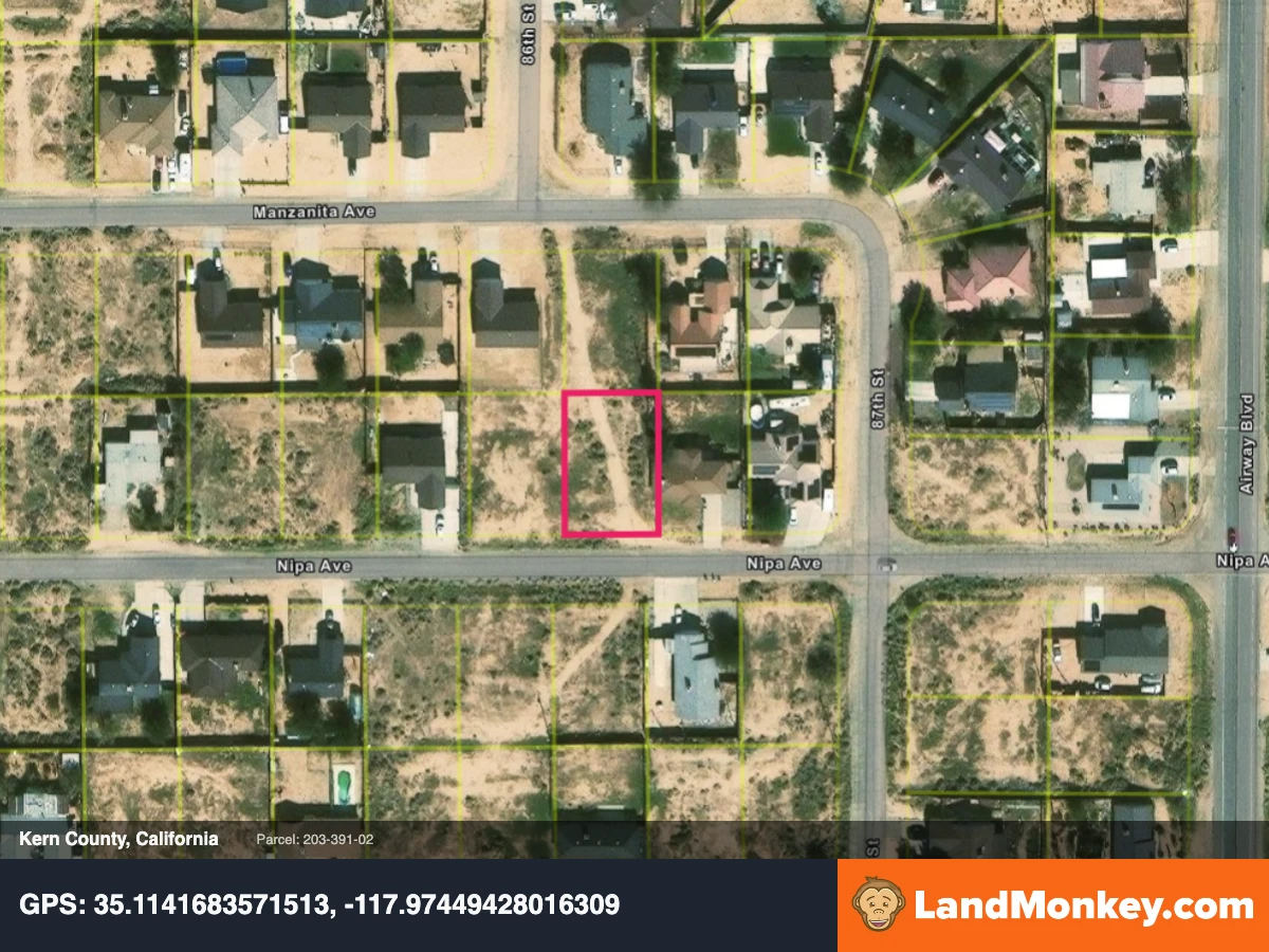 What a catch - nice flat lot with homes nearby in California City