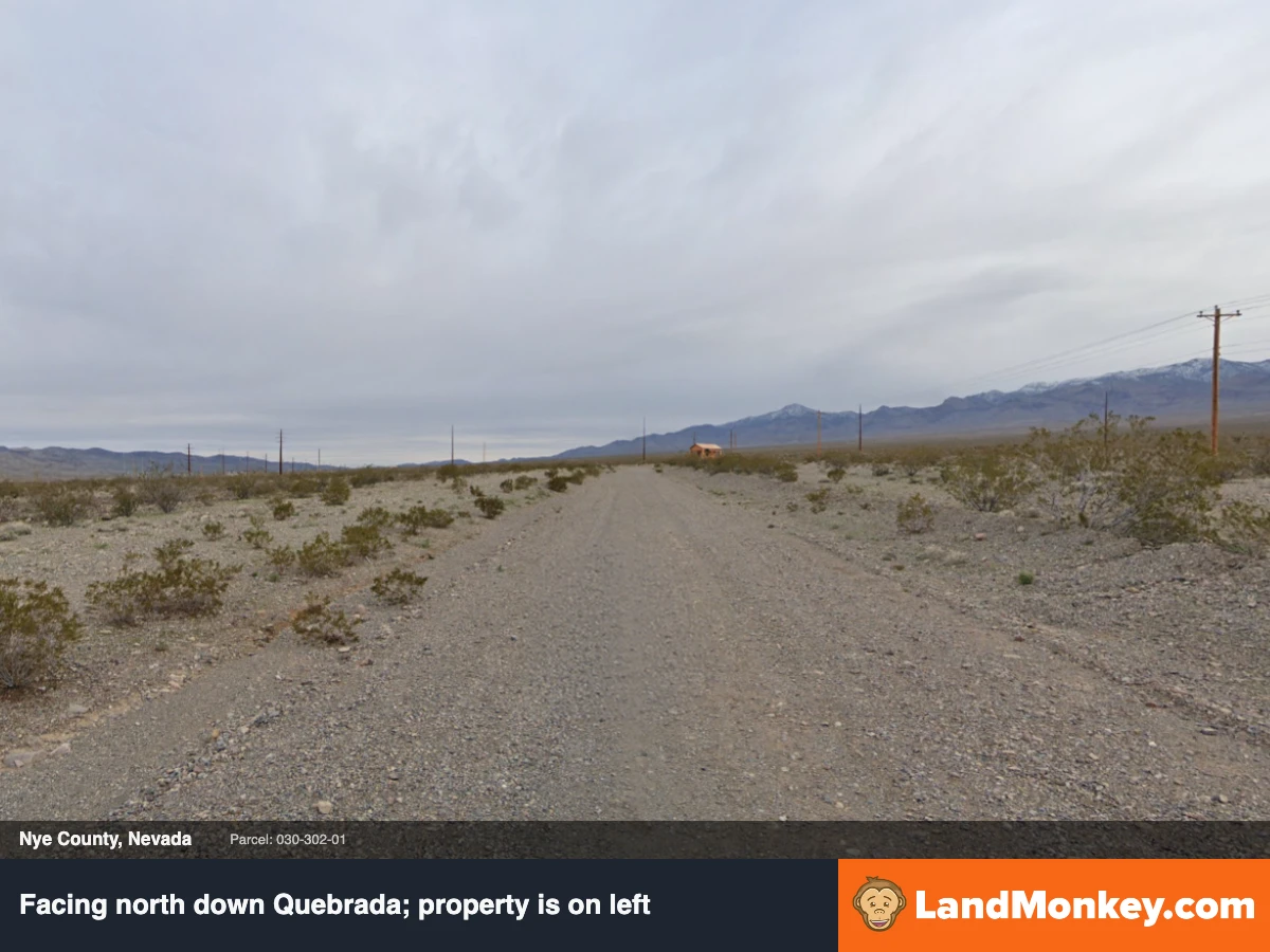 5,400 square feet in Pahrump with Power Across the Road!