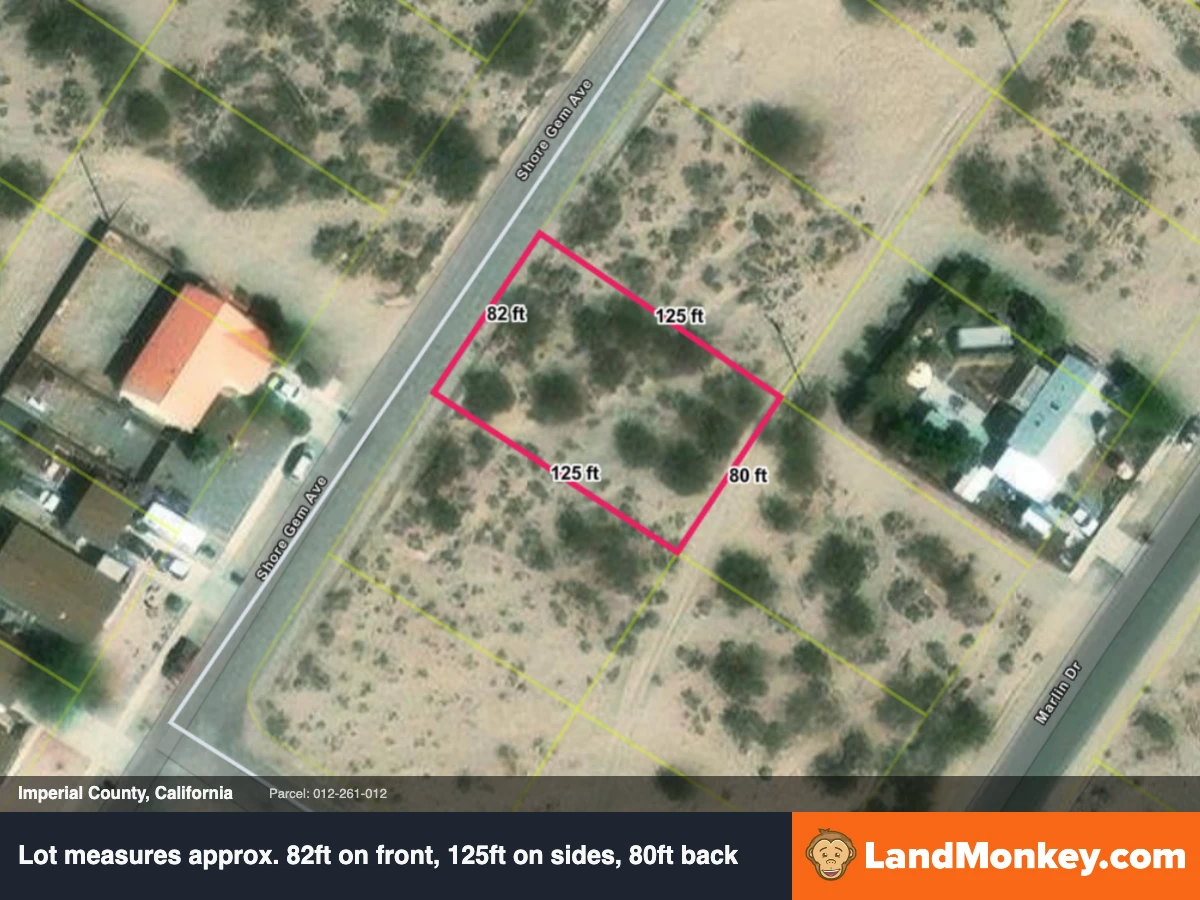 Settled neighborhood lot in Salton City-paved road, utilities at the line thumbnail 3