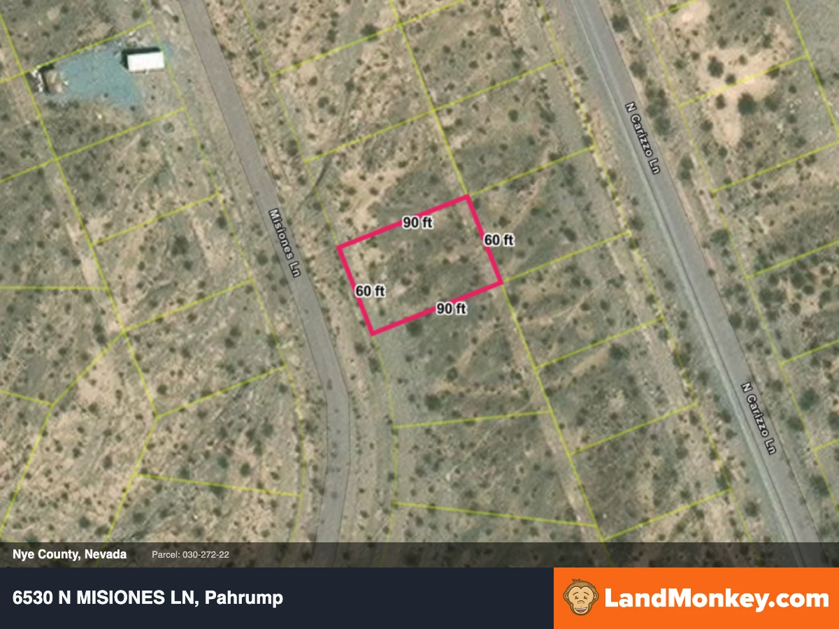 Quiet residential lot in Pahrump, NV with no HOA and dirt road access thumbnail 2