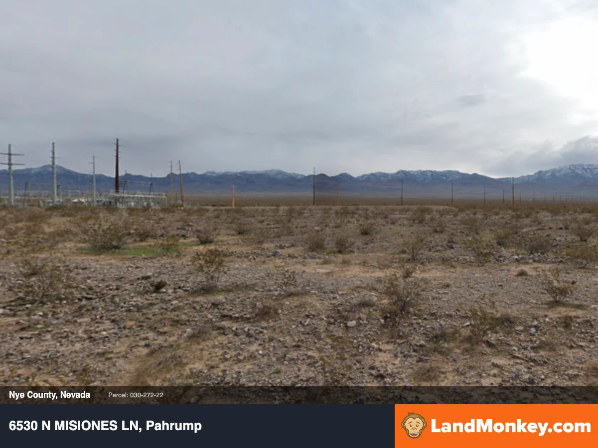 Quiet residential lot in Pahrump, NV with no HOA and dirt road access thumbnail 3