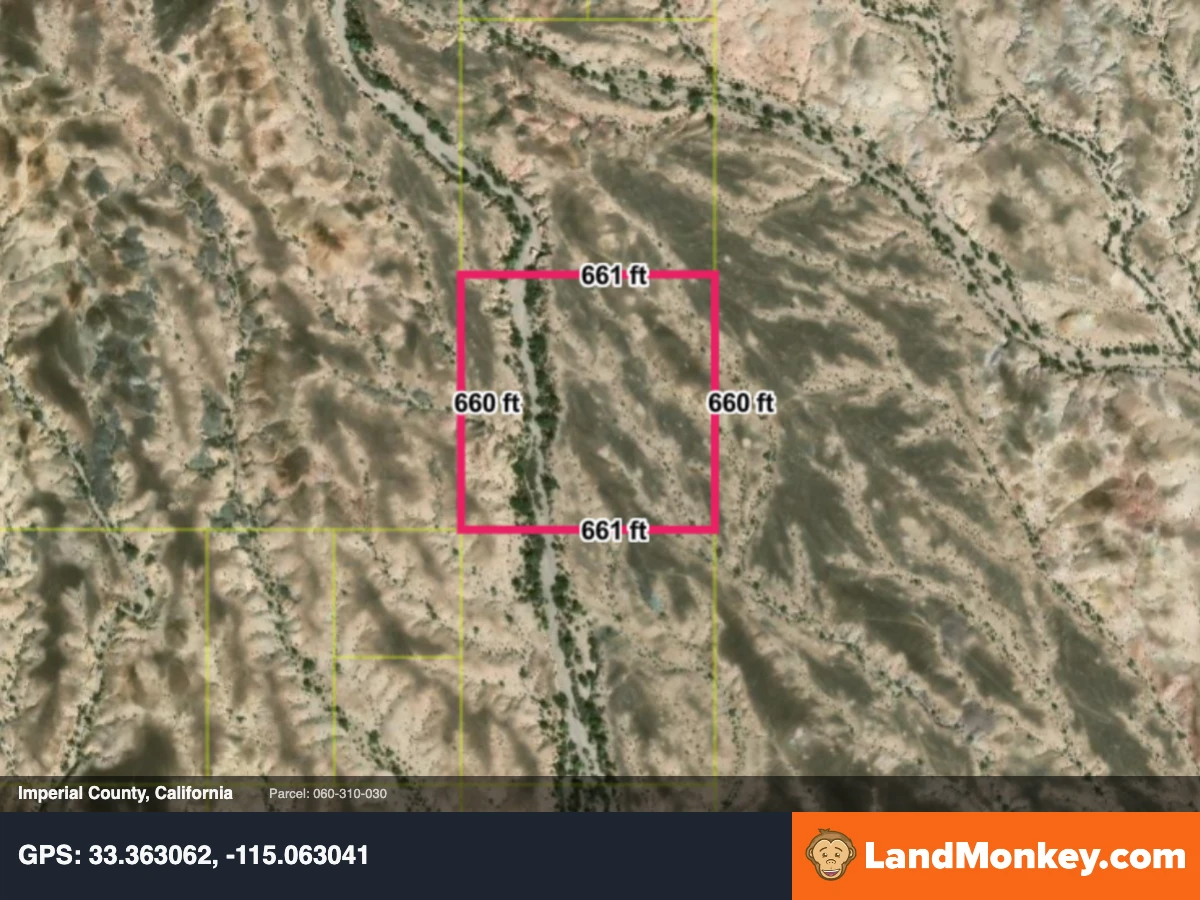 10-acre Desert Land in Imperial County CA - Offroad Access, Dirt-Cheap Taxes — thumbnail 2