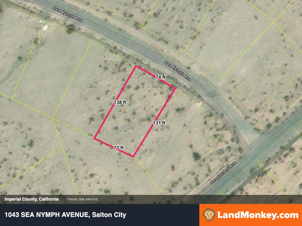 9,775 square feet Residential Lot in Salton City, CA - Paved Road, Water & Sewer — thumbnail 2