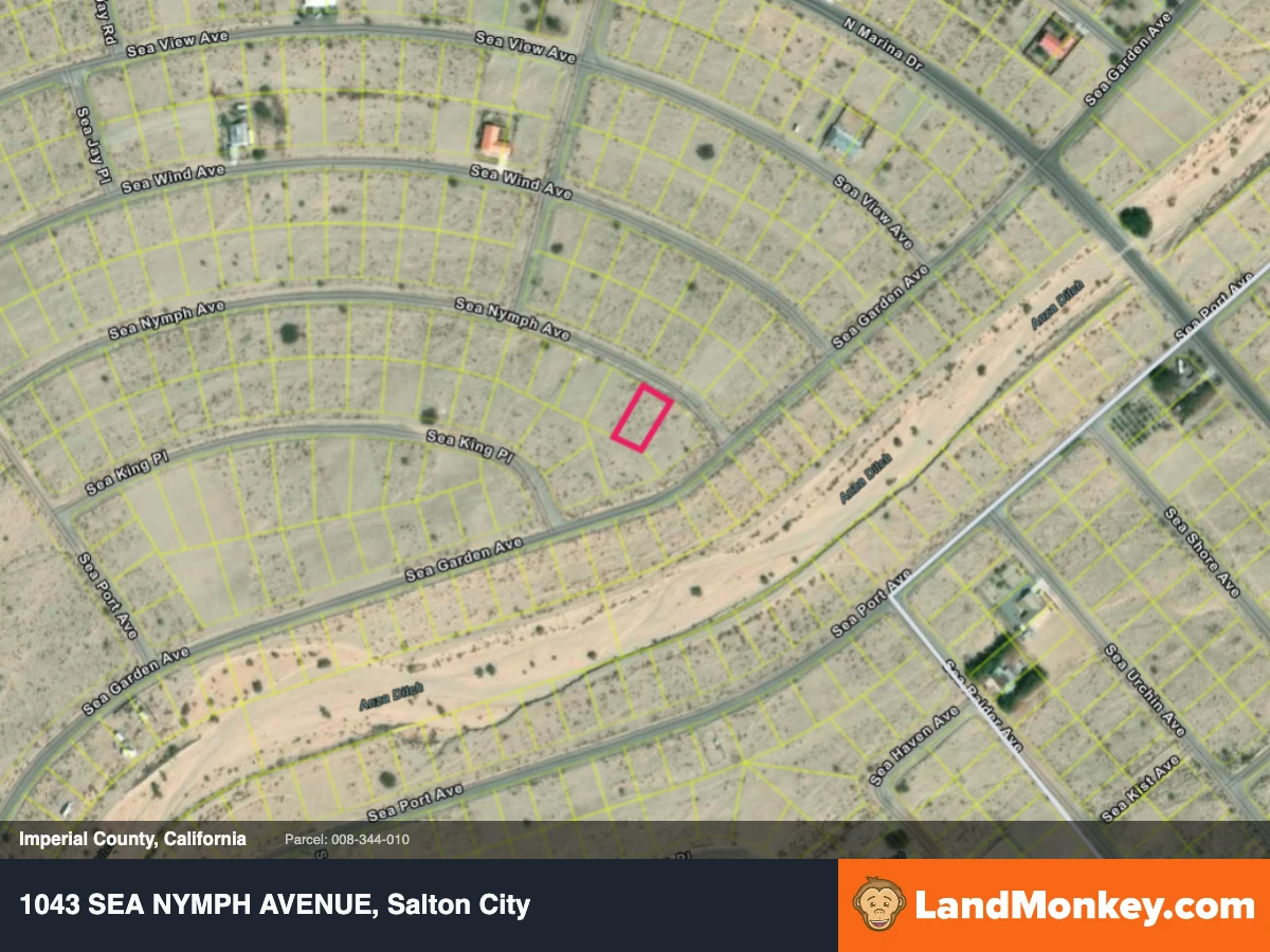 9,775 square feet Residential Lot in Salton City, CA - Paved Road, Water & Sewer — thumbnail 3