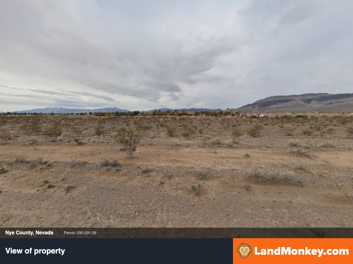 Pahrump, NV - Residential Lot, Dirt Road Access, Power Across the Road — thumbnail 4