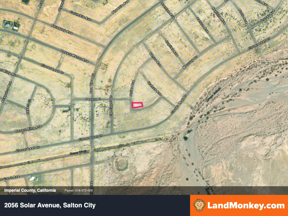 11K square feet Corner Lot in Salton City - Paved Road, Power Two Lots Away — thumbnail 5