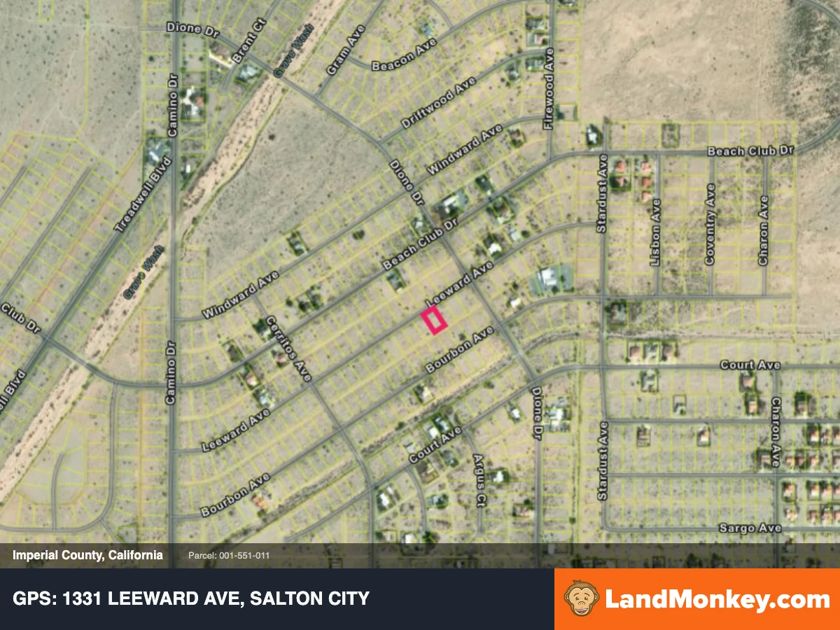 Salton City CA Lot: Sewer & Water At Street, Paved Road, Near Shore — thumbnail 2
