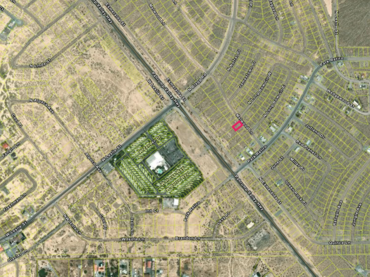 Pahrump, NV Lot, Power Across Road, Highway is Right There! — thumbnail 2