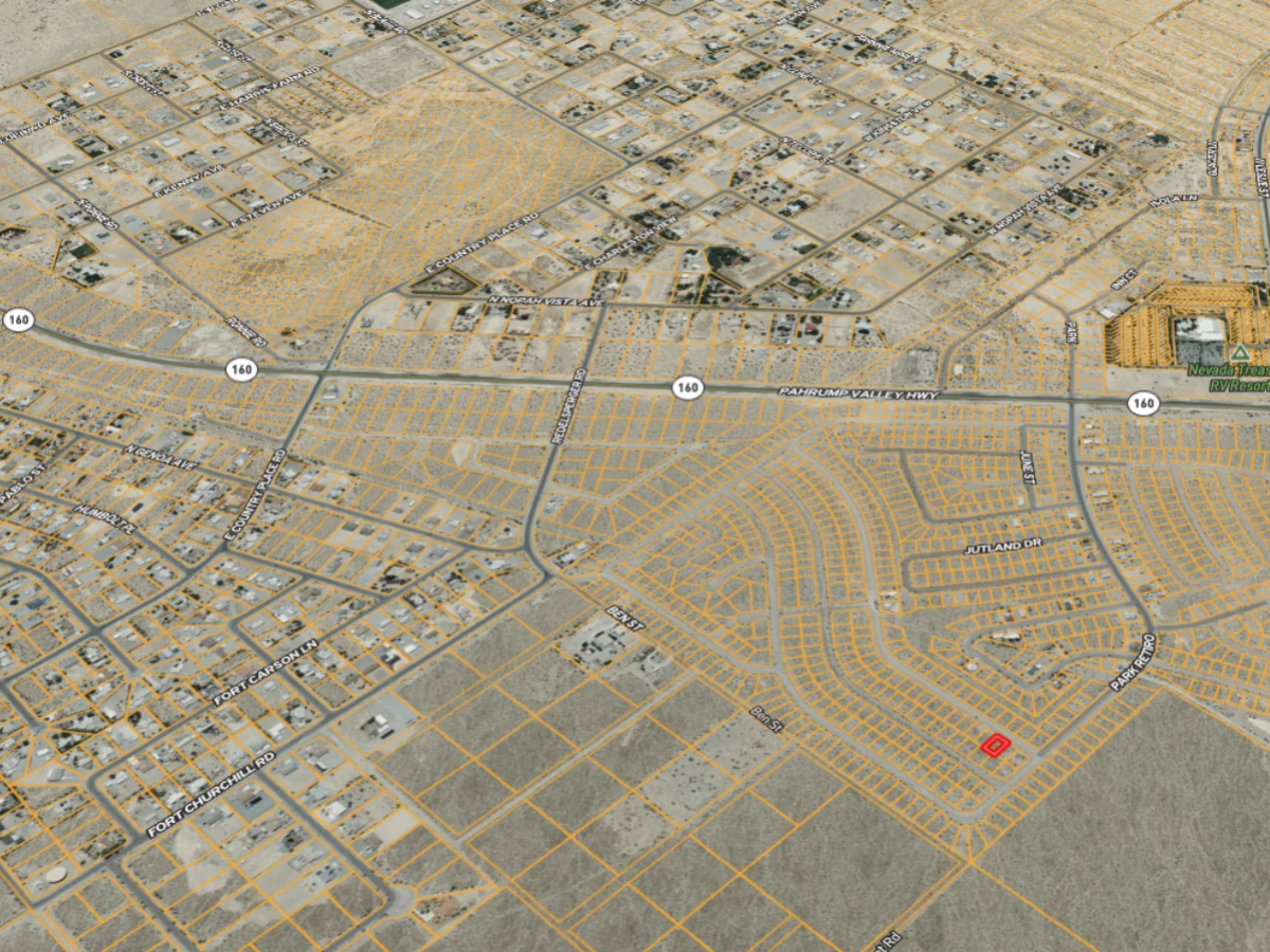 Flat lot with power across the road - in Pahrump, NV — thumbnail 5