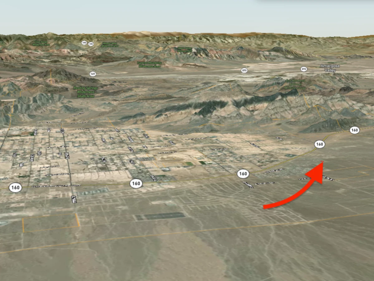 Flat lot with power across the road - in Pahrump, NV — thumbnail 6