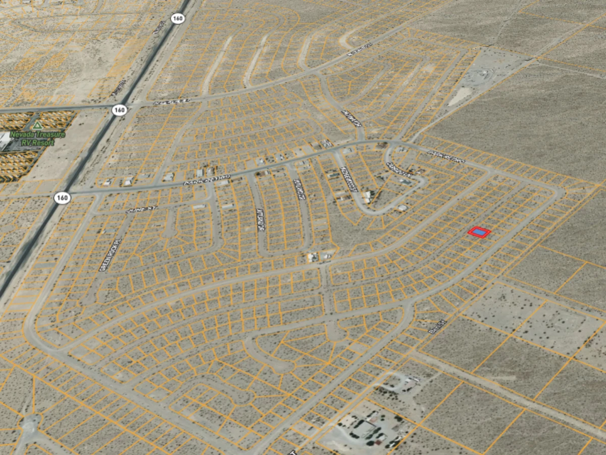 Flat, open lot in Pahrump, NV - room to settle in — thumbnail 3